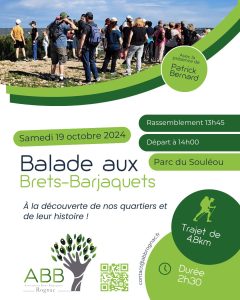 Lire la suite à propos de l’article Balade aux Brets Barjaquets – Samedi 19 Octobre 2024